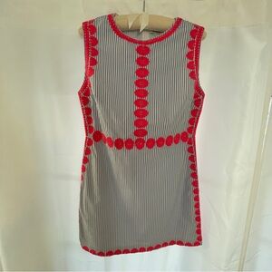 Vineyard Vines Striped Shift Dress in “Cornflower” size 8